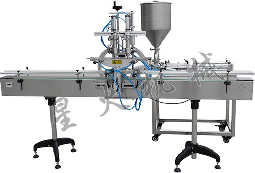雙頭直線型醬料灌裝機(jī)