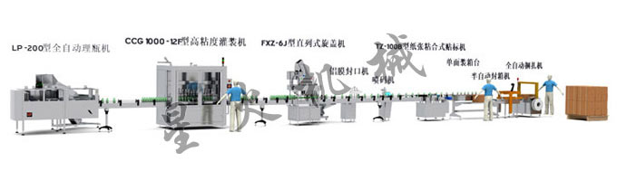 3000瓶/小時(shí)防爆防腐灌裝生產(chǎn)線
